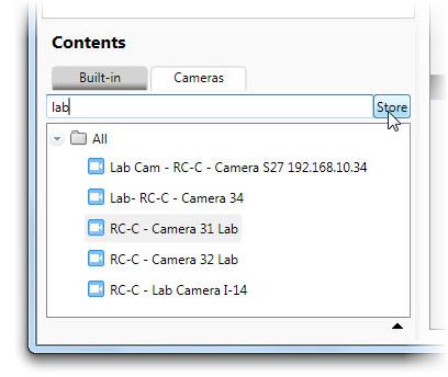 Ocularis Administrator User Manual Ocularis Administrator Figure 74 Click Store to Save Search Filter 7. A new folder is created containing the subset of cameras as filtered in step 3.