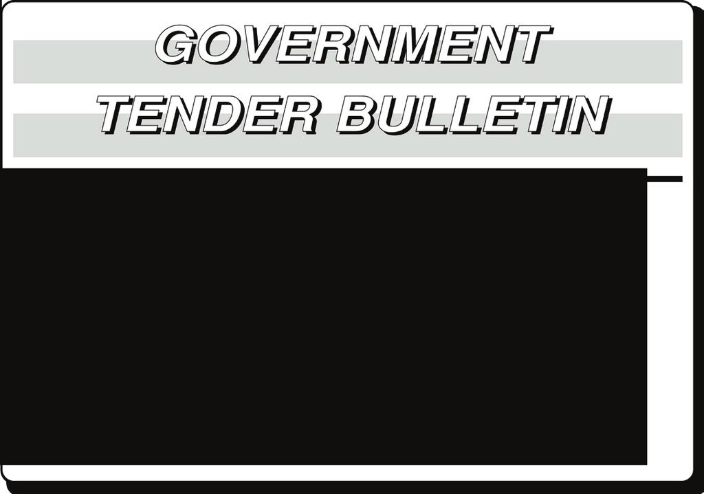 GOVERNMENT TENDER BULLETIN, 18 MARCH 2016 No. 2908 9 INSTRUCTIONS Please note the following: 1. Bidders are advised to read the entire Government Tender Bulletin.
