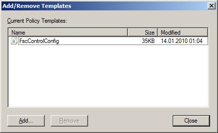 After importing the template, additional subfolders are displayed in the Classic Administrative Templates (ADM) folder of the User Configuration : o Fabasoft Folio