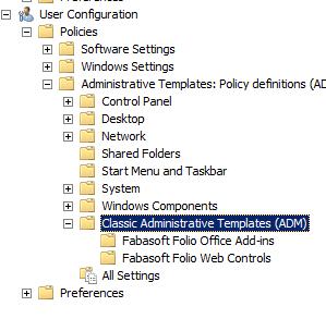 This folder contains among others the Novell GroupWise Button Configuration policy. 5.