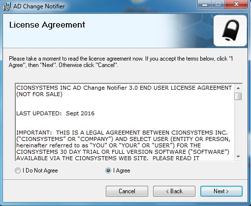 Agree to the License Agreement/EULA and Click Next