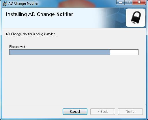 6. Active Directory Change Notifier will start installing 7.