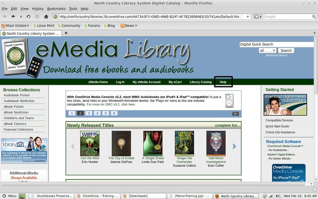 Guided Tour: Self-paced guides. How to browse, check out, and download digital titles.