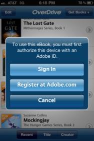 Authorizing with an Adobe ID allows a user to