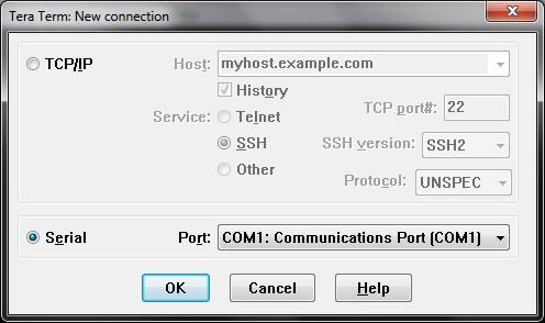 CONFIGURING SERIAL PORT SETTINGS You must correctly set up the connection parameters to connect to the 635-FTS (CPU) Board. These settings are used regardless of which Terminal Emulator you choose.