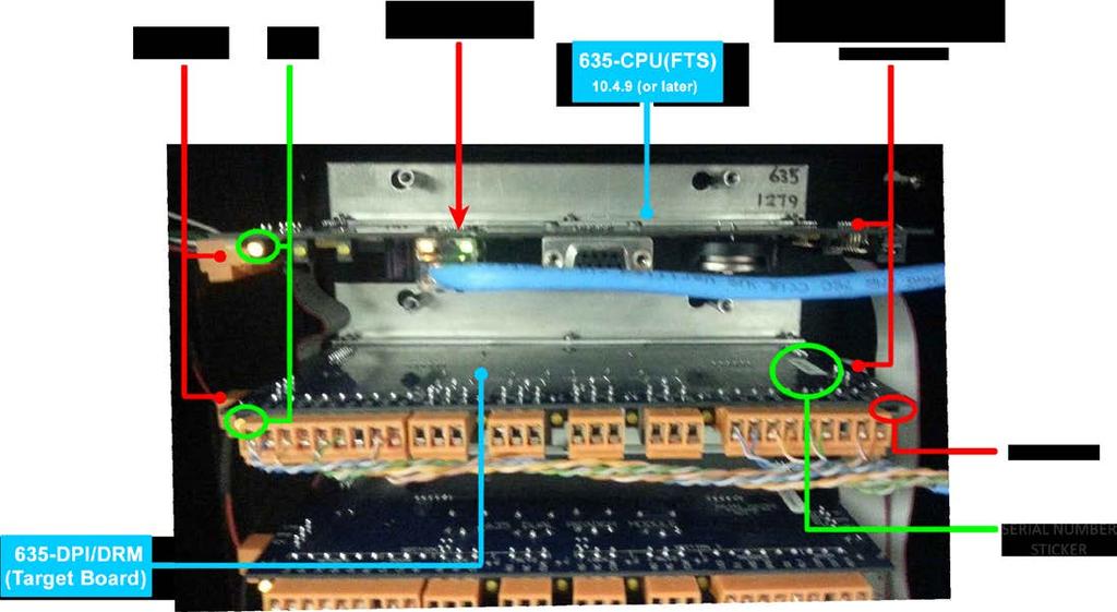HOW TO FACTORY FLASHING A TARGET BOARD METHOD-A STEP-1 INSTALL THE FACTORY TEST CABLE (PN 81-0680-00) 1. Go to the target panel and open the controller door. 2.