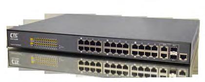 Switch 24x GbE, RJ45+ 2 Dual Rate SFP L2 Managed Switch The is 24-port 10/100/1000M + 2 Gigabit SFP/RJ45 Copper Combo Ports L2+ Full Managed Switch that is designed for small or medium network