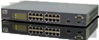 Switch 16x GbE, RJ45+ 2 Dual Rate SFP L2 Managed Switch The is a cost-effect high performance Gigabit L2 + switch with 16x 10/100/1000Mbps TX ports and 2x SFP ports.
