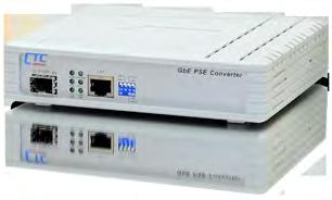 This media converter is a Sourcing Equipment (PSE) which combines data received over a TP link with 48VDC power, providing power to IEEE802.3af powered device (PD) over the existing CAT5 UTP cable.