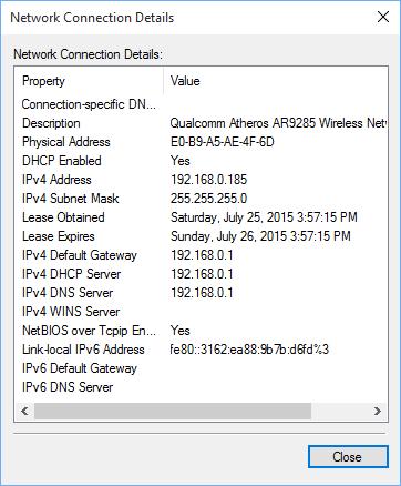 Windows 7/8/10 1. Right click on the connection icon in the system tray. 2. Select "Open Network and Sharing Center". 3. On the left hand of the window that opened select "Change Adapter Settings".