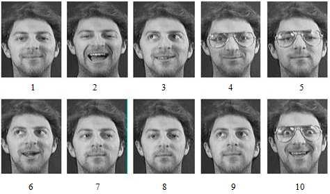 largest eigenvalues. These eigenfaces span the face space.
