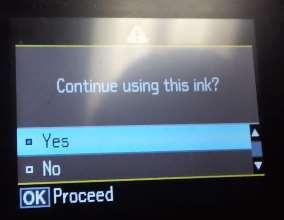 that the printer lid is closed) Once you have jammed the printer lid sensor you would then see these messages appear on the printer.