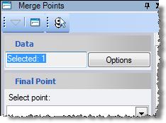 Step 4. Merge points The GNSS static data is imported into your project and displayed on the Plan View. For this project, you will need to merge some points, as explained in the next procedure.
