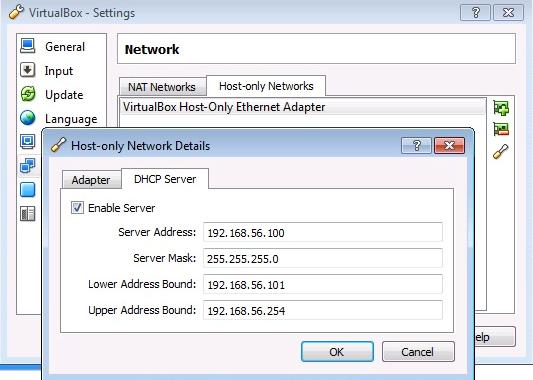 Ensure that the DHCP server is set up and enabled by clicking the screwdriver icon. 7.