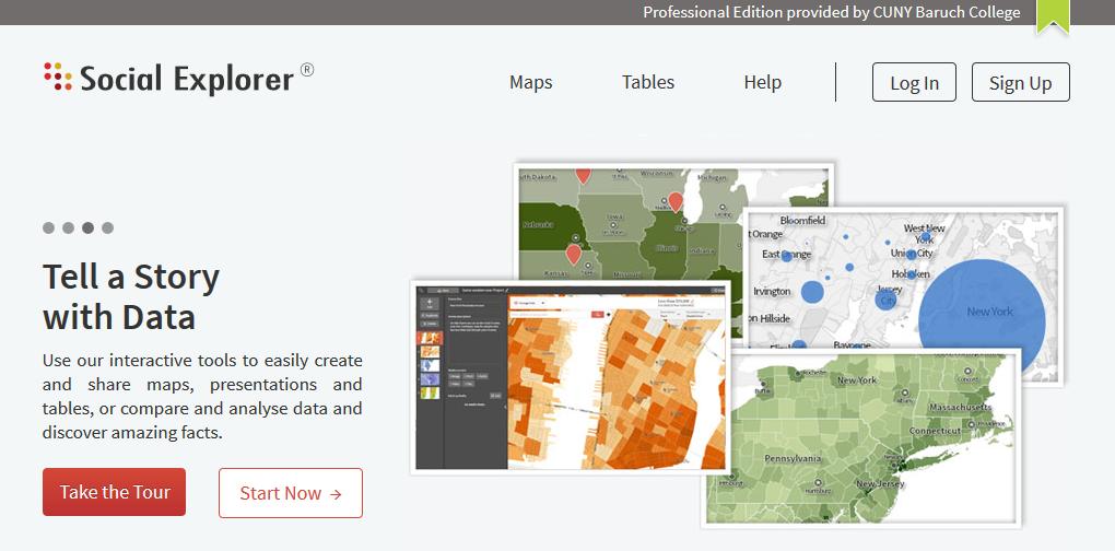 Introduction to Social Explorer Janine Billadello, Geospatial Data Lab, Baruch College October 1, 2015 Abstract This tutorial will introduce you to Social Explorer, an online mapping interface that