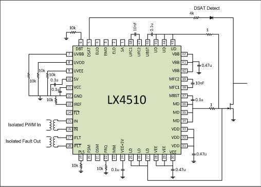 (Single Phase Leg) SP6-P (3 Phase Leg) TO-247 / D3 Si IGBT APT85GR120L 1200V, 85A TO-264 SiC Schottky APT30SCD120S 1200V, 30A D3 Gate Drivers: LX4510