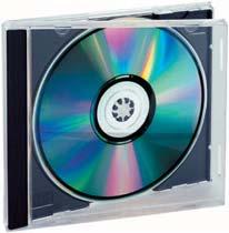 Office: Archiving CD Slim Case Set CD slim cases in bulk packs - Unbreakable material - Protects the CD from damage - For one CD-ROM each with insert - Black/transparent
