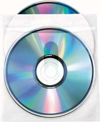 22050 Paper CD cover, white, 25 pieces CD PS 50 W ctn qty. 20 EDP-No.