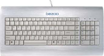 The USB connections lets you instantly put the bazoo Metalboard into operation with almost any operating system: be it Windows 98SE, Windows Vista, MacOS