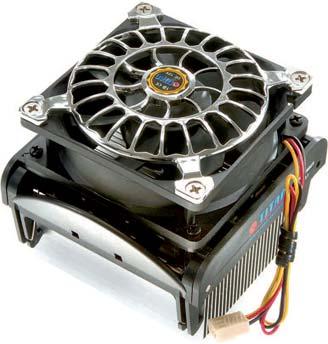 - Cooler block with copper core - High-performance cooler 80 mm ball bearing mounted (3 pin Molex plug) - Including heat-conducting paste and all the necessary accessories - Fixed speed: 2350 rpm -