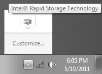 Intel Rapid Storage Technology Introduction Intel Rapid Storage Technology is a Windows-based application that provides improved performance and reliability for systems equipped with SATA disks for