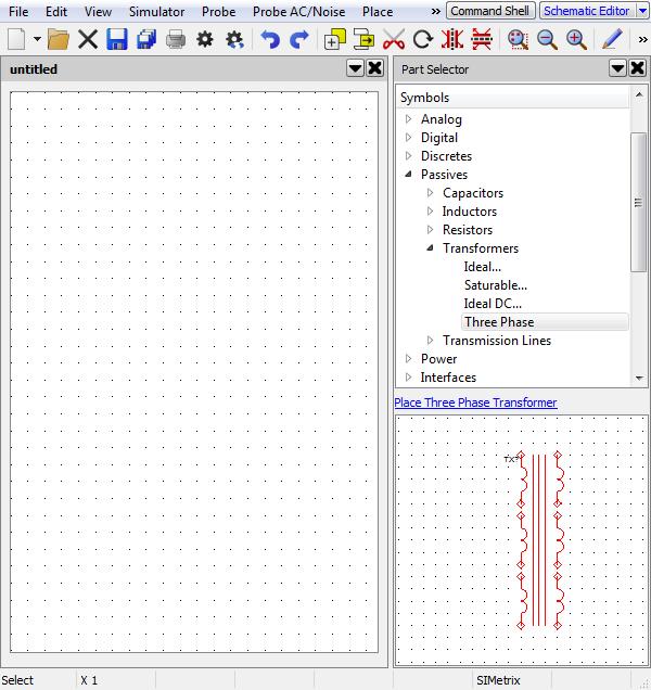 8.2. Part Selector 8.2 Part Selector The part selector is hierarchical list of parts used with the schematic editor.