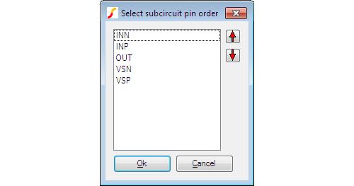 8.9. Subcircuits are the connections to the outside world. This is a module port symbol which can be found in the schematic menu Hierarchy Place Module Port.