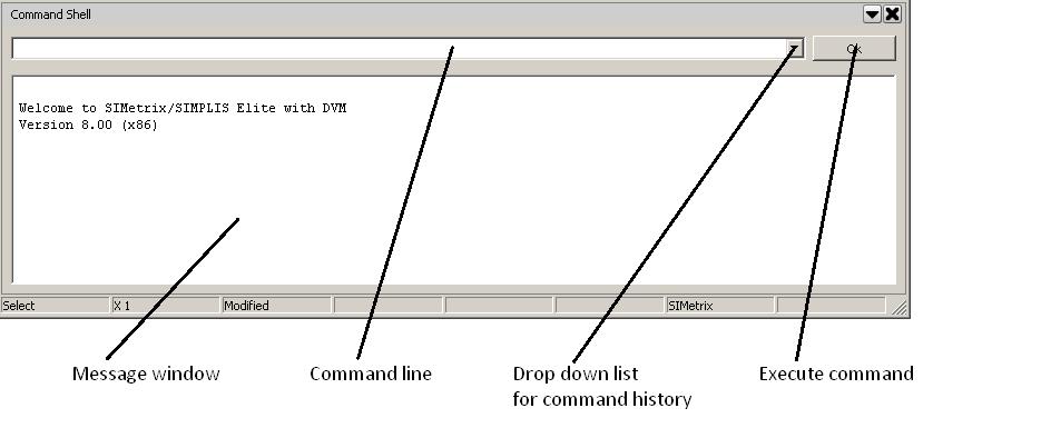 Chapter 13 The Command Shell 13.1 Command Line The command line is at the top of the command shell. See diagram above.