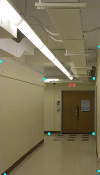 We begin by collecting images for the training set consisting of hallways, buildings, stairs, rooms, etc.