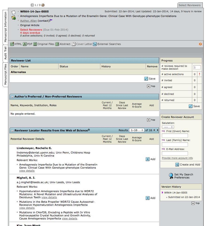 LET THE MACHINES DO THE HARD WORK REVIEWER LOCATOR UP TO 30 SUGGESTIONS ARE READY FOR THE EDITOR TO USE REVIEWER LOCATOR USES OUR ATLAS TEXT ANALYSIS TOOL TO LINK AND REFINE MATCHES WITH RESEARCHERS