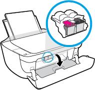 3. Open the front door of the printer. 4. Open the cartridge access door and wait for the print carriage to move to the center of the printer. 5.