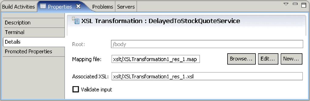 StockQuoteService v The fail terminal of getquote : DelayedServicePortTypePartner to the input terminal of DelayedStockQuoteFail v The fail terminal of getquote : RealtimeServicePortTypePartner to