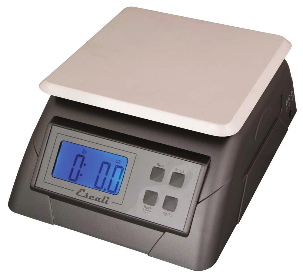The scale features a removable stainless steel platform, a big display and easy touch buttons.