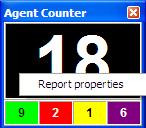 Agent Counter Agent Counter: Report Properties: 1.Right-click in the Agent Counter report.