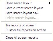 Windows Menu Windows Menu There are a few ways to display real-time reports on your monitor using the intouch reporting tool.