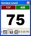 Service Level Service Level: Show Graph Click the button.