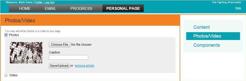Post Photos and Videos On the Personal Page tab, you can utilize the Photo/video section to personalize your webpage with
