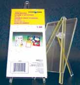240 x 36 EASEL SIGN HOLDERS, TOP LOADING, SINGLE-SIDED DISPLAY Sizes from A6 to A4,