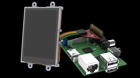 the -PI Module Packs) can be attached between the adaptor and the Display Module. Power for the display is supplied from the Raspberry Pi s 5V bus.