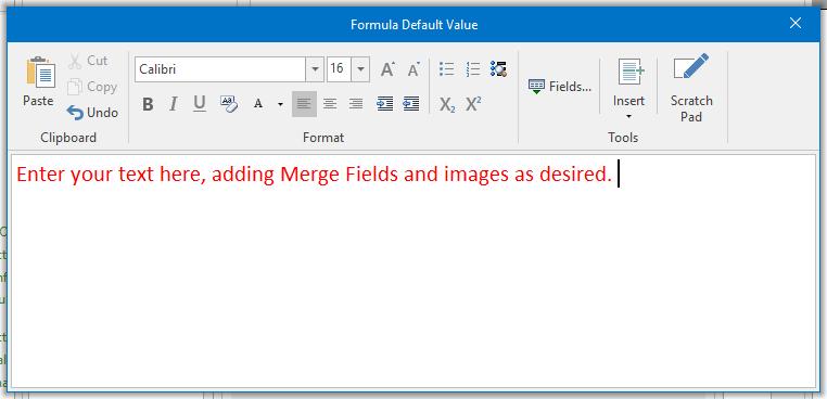 Unit 3: Using Merge Tables to Insert Menu Items, Payments, Etc. event meets this condition, then print this text instead.
