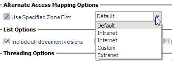 Option Description An indication of whether the Collection Service should, in Content Summary data collection: List Options Include hidden lists Include all document versions, and/or Include