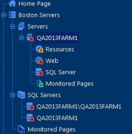 2 Either: right-click and choose Add Monitored Server. OR 3 In the Farm section of the ribbon, choose Overview > Add Monitored Server. In the Add Server dialog box, enter the Server name.