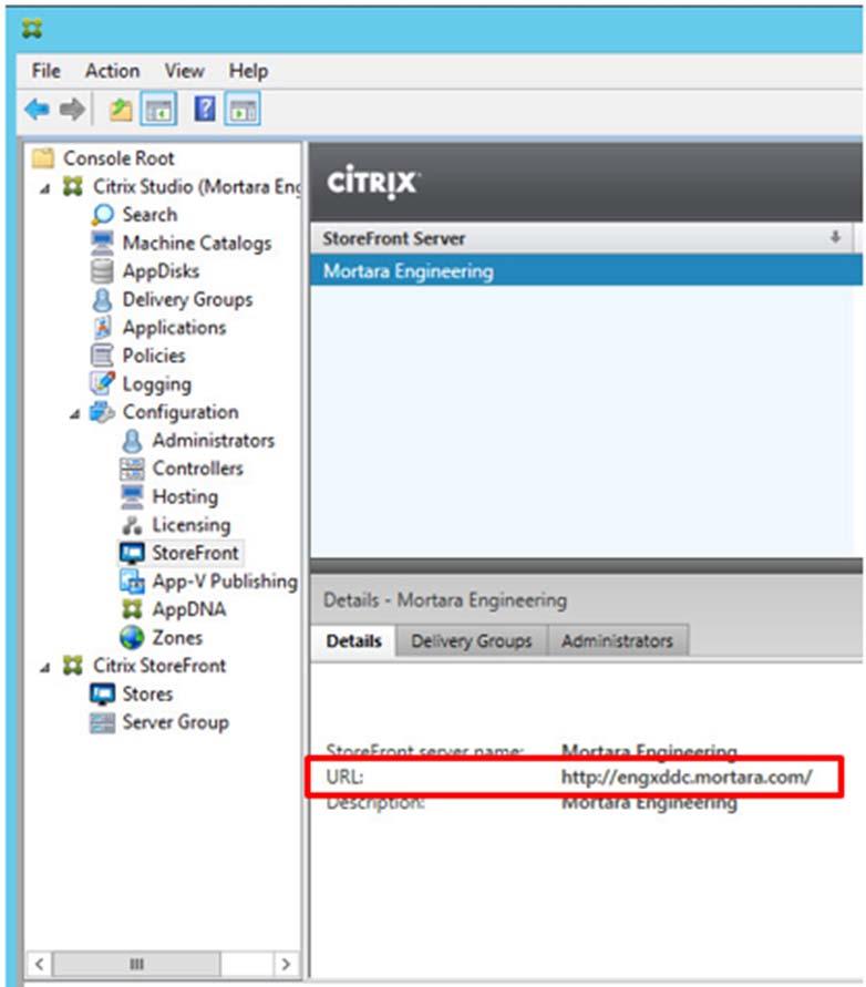 6.1.1 From each client machines open a web browser to the Citrix StoreFront URL where the XenApp is hosted (e.g. http://yourddcserver.yourdomain.com).