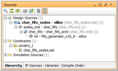 X-Ref Target - Figure 3-17 Figure 3-17: Open IP Example Design Dialog Box A new session of the Vivado IDE opens that shows the example design in the Design Sources window (Figure 3-18).