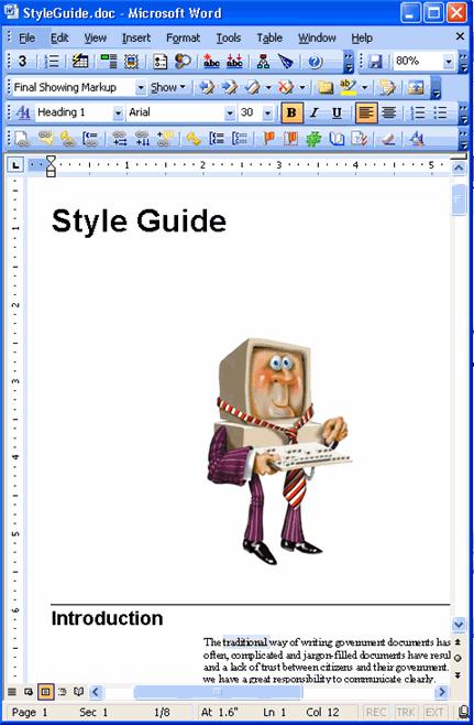 Using Microsoft Word 31 Adding Graphics When using Doc-To-Help 2005, it is no longer necessary to scale an image in a graphics package then insert it into the Help document.