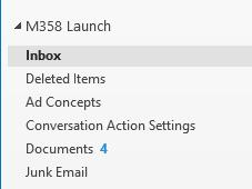 Your site mailbox automatically syncs with Outlook so that you can keep an
