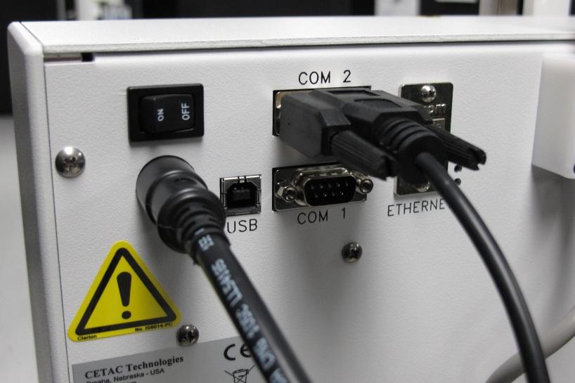 Connecting the MVX-7100 µl Workstation to the Host PC Software on the host PC controls both the ICP-MS instrument and the MVX- 7100 µl workstation.
