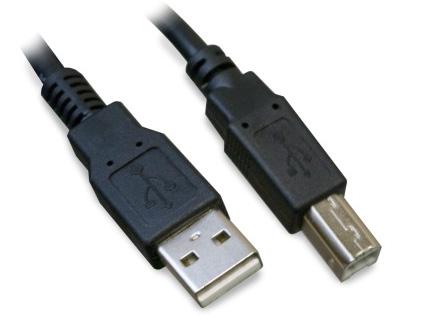 Chapter 3: Installing the Workstation Use either a serial cable or a USB cable (not both). Connecting a USB Cable You will need an A-B USB cable. FIGURE 3-10 USB Cable.
