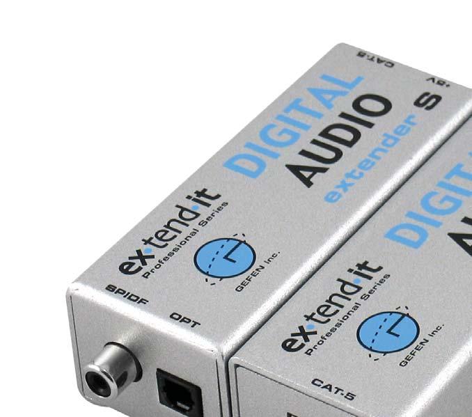 HOW TO CONNECT THE DIGITAL AUDIO EXTENDER How to Connect the Digital Audio Extender 1-