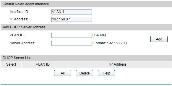 Remote ID: Enter the sub-option Remote ID for the customized Option 82 field. 8.1.2 DHCP VLAN Relay Choose the menu DHCP DHCP VLAN Relay DHCP VLAN Relay to load the following page.